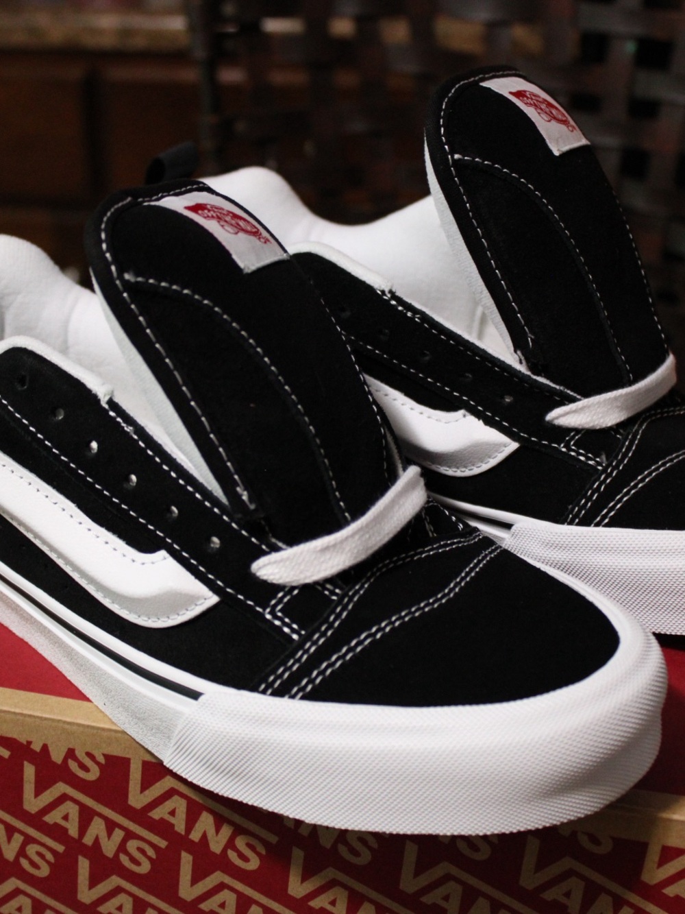 Vans Knu Skool Skate Shoe - Black / True White